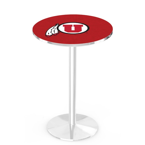 42" Chrome Utah Pub Table